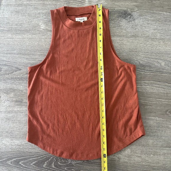 Madwell Rust Color High Neck Basic Top - Picture 3 of 5